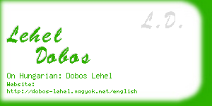 lehel dobos business card